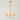 Modern Gold 3-Light Chandelier Light