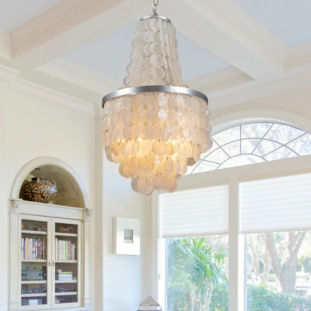 Capiz best sale shell chandelier