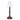 wood stand with lampshade 