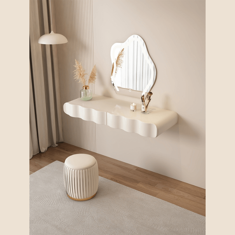 Floating wall makeup vanity deals