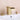 double handle brushed gold waterfall bathroom faucet