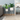 White Round Metal indoor Planter with Stand