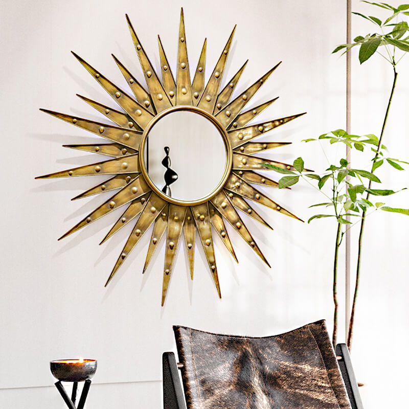 Antique Sunburst Mirror Wall Decor - CharmyDecor- CharmyDecor