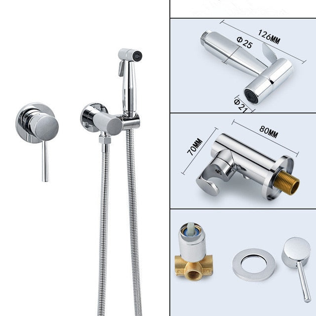 Bathroom Toilet Bidet Faucet Shower Sprayer