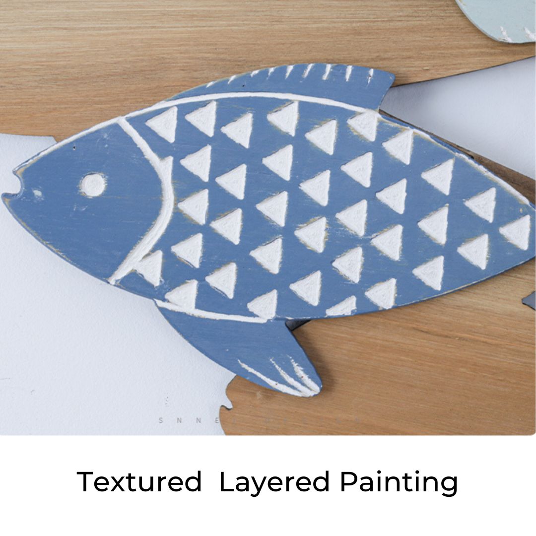 Decorative Fish Forms Coastal Fish Wall Decor: Wooden Art Craft Design – CharmyDecor