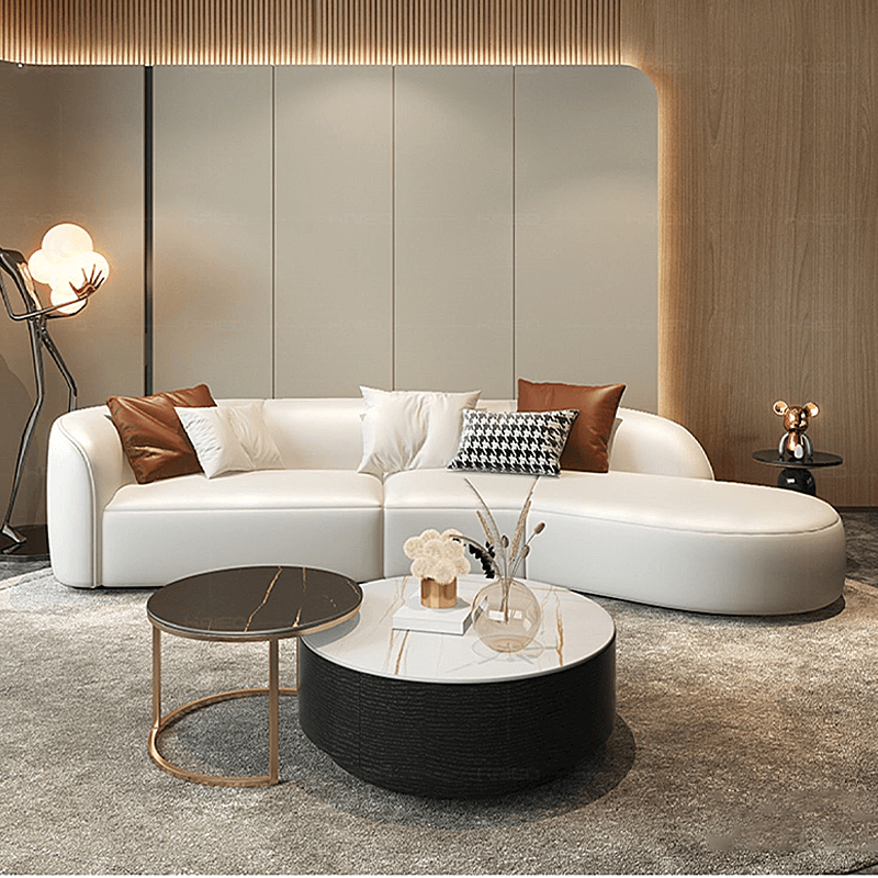 Modern Curved Sectional Sofa - Sleek Living Room Furniture – CharmyDecor