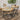 Contemporary Round Coffee Table with Glass Top