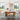 Modern Minimalist White Rectangular Dining Table