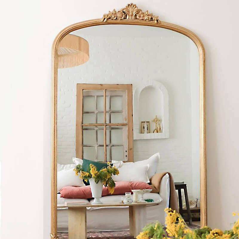 French Gleaming Primrose Floor Mirror – CharmyDecor