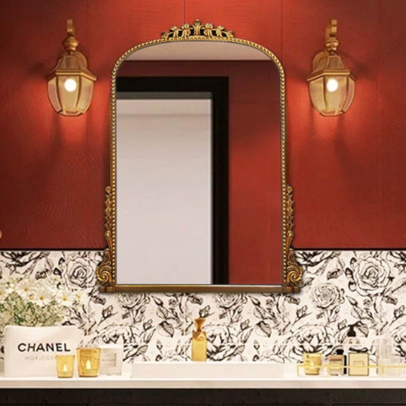 Grand Victorian Bathroom Wall Mirror Gold / Small CharmyDecor