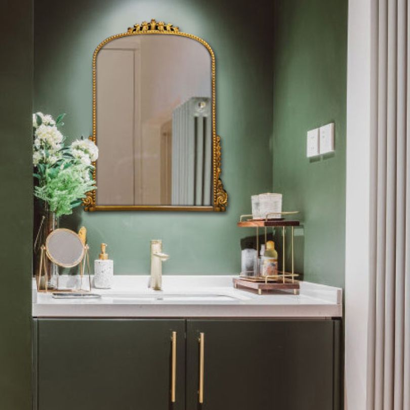 Elegant Grand Victorian Wall Mirror for Bathrooms – CharmyDecor