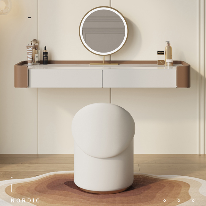 Minimalist White Floating Dressing Table