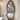 Minimalist Wooden Floor Mirror with Irregular Frame