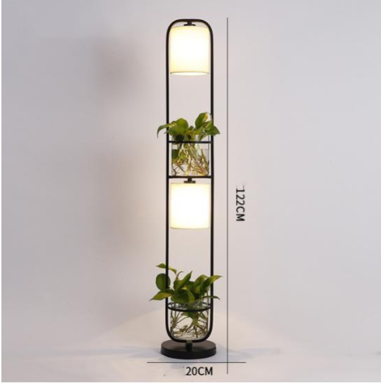 floor lamps for plants indoors Contemporary Floor Lamp with Integrated Plant Shelf – CharmyDecor