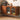 Modern Brown Wooden Sideboard with Metal base