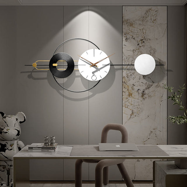 Minimalist Modern Wall Clock - Large & Creative Design – CharmyDecor