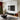 Modern Fiberglass Black Drum Coffee Table