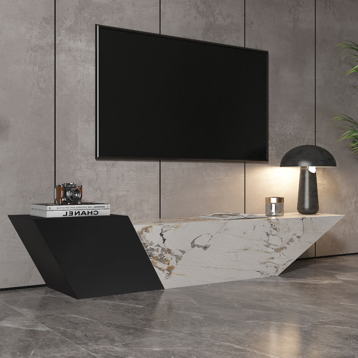 Nordic Slate Tv Stand For Living Room Furniture Modern Minimalist