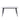 image of a black and white table on white background