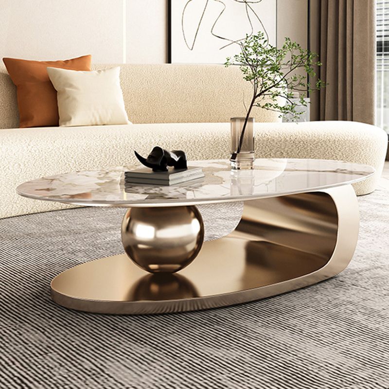 Stylish Stainless Steel Base Coffee Table Design – CharmyDecor