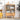 Nordic Natural Rectangular Sideboard with Glass Sliding Doors