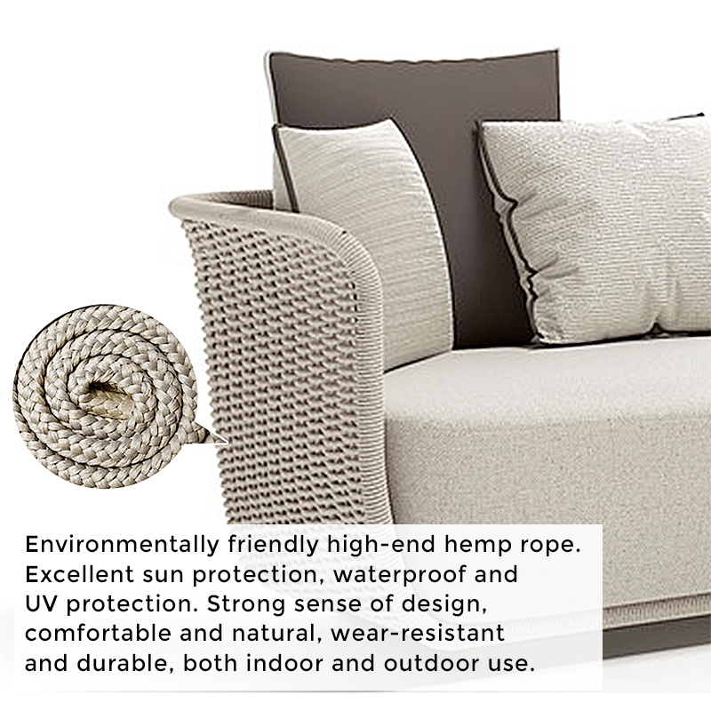 Nordic Rattan Outdoor Sofa CharmyDecor CharmyDecor