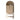 Oval Oakwood Display Cabinet with Rattan Door