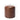 Retro Upholstered Brown Leather Accent Stools