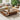 Retro Wood Coffee Table in Brown and Black