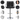 Black Swivel 360-Degree Bar Stools