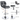 Adjustable Faux Leather Swivel Bar Stool