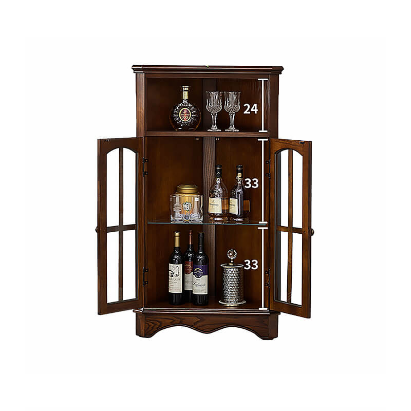 Simple Luxury Glass Tall Bar Cabinet - CharmyDecor - CharmyDecor