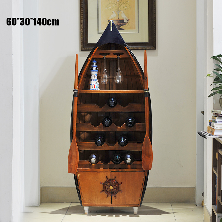Boat shaped wine rack sale