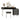 Black Wooden Makeup Vanity Table Set