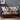 Vintage Loveseat with Floral and Leather Fabric