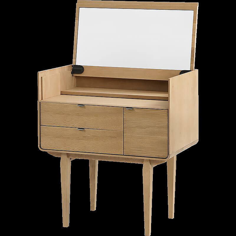 Elegant White Oak Dressing Table for Modern Spaces – CharmyDecor Elegant White Oak Dressing Table for Modern Spaces – CharmyDecor