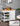 White Rolling Kitchen Island with Storage Drawer & Cabinet