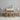 White and brown chairs set with dining table
