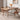 Wooden Dining Table with Three Dining Chairs and minimal décor in an elegant and spacious dining space