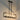 5-Light Black Metal Frame Linear Ceiling Light