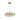 Modern 12-Light Round Brass Chandelier