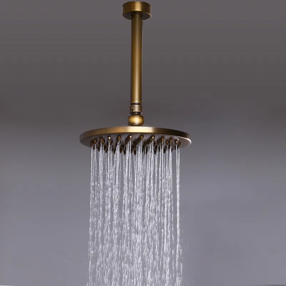 Bright Gold 9inch Rain Showerheads, High Pressure Rainfall Overhead Bright Gold 9inch Rain Showerheads, High Pressure Rainfall Overhead