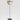 Metal and crystal standing lamp