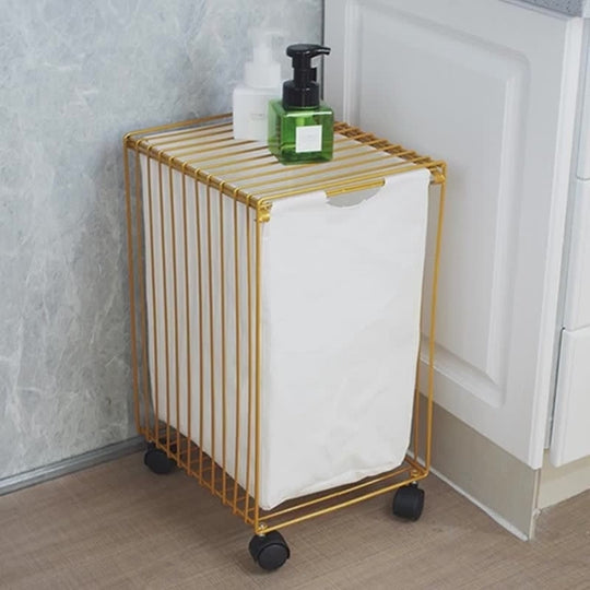 Metal Pull-Out Laundry Hamper