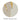 Small Circular Light Khaki & Gold Area Rug dimension