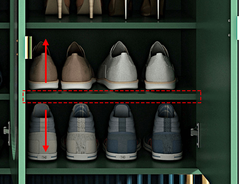 Luxury Large Capacity Storage Shoe Rack Tempered Glass Shoe