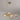 Gold 7-Light Glass Globe Chandelier