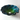 Blue-Green Seashell Glass Bathroom Sink