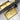 golden rectangular stainless steel bathroom faucet