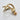 gold curved faucet